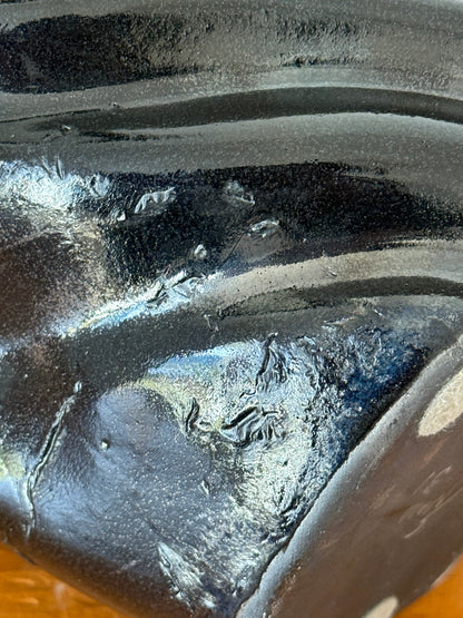 1980s TONY EVANS RAKU VASE