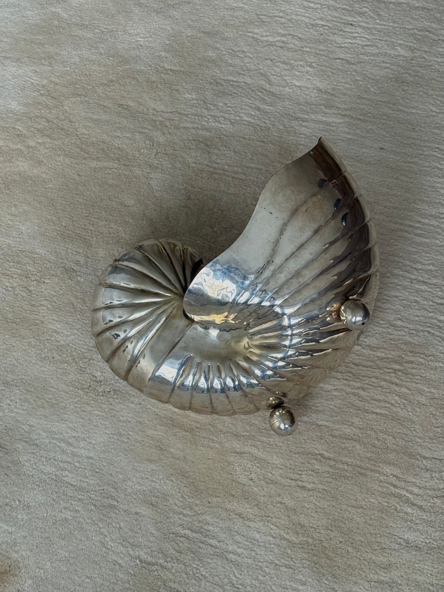 Vintage Silver  Plated  Nautilus Wine  Bucket