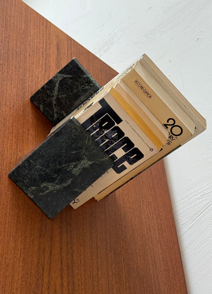 VINTAGE MARBLE BOOKENDS