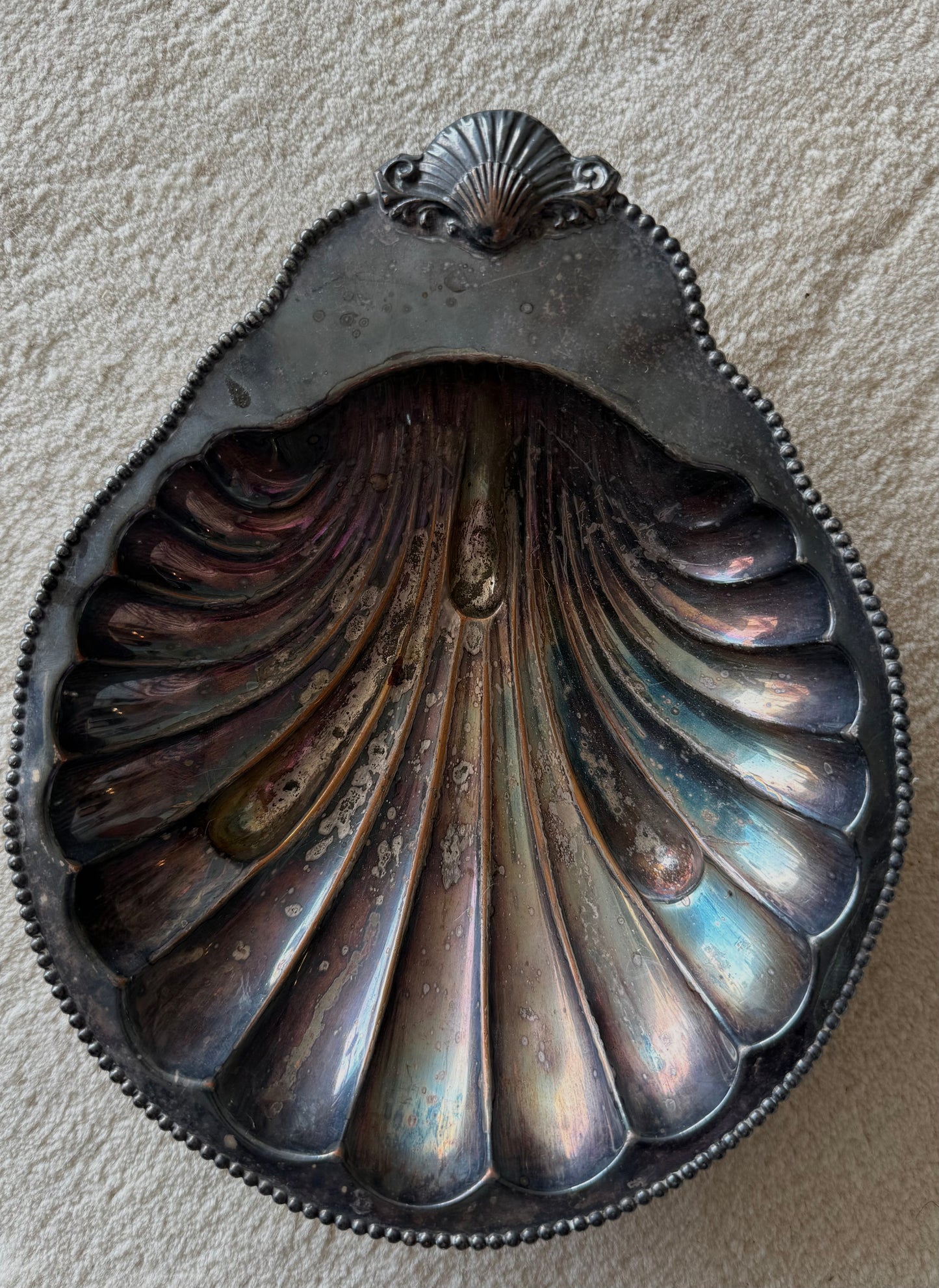 MCM silver plated  Shell Dishes