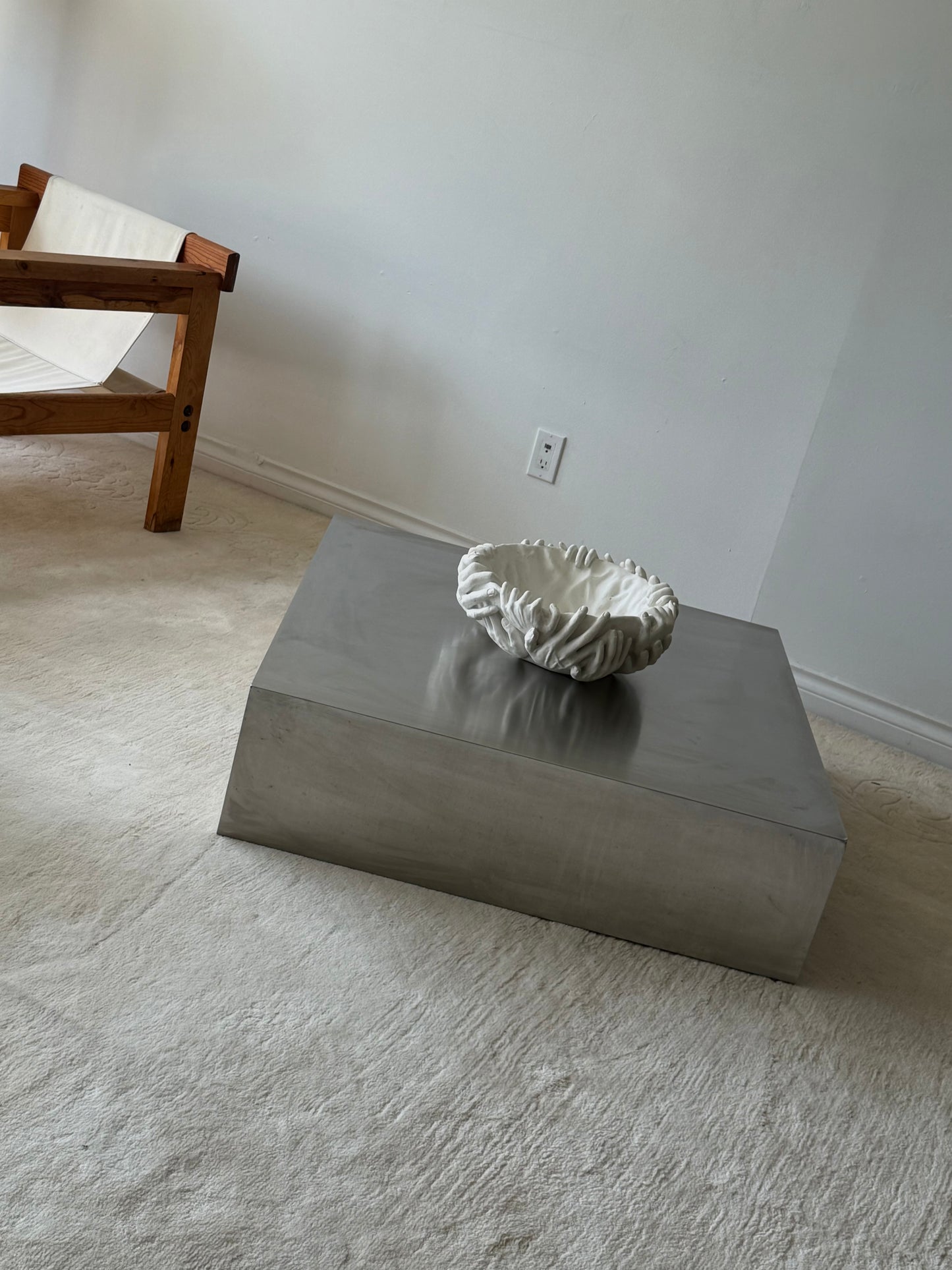 STEEL PLINTH COFFEE TABLE