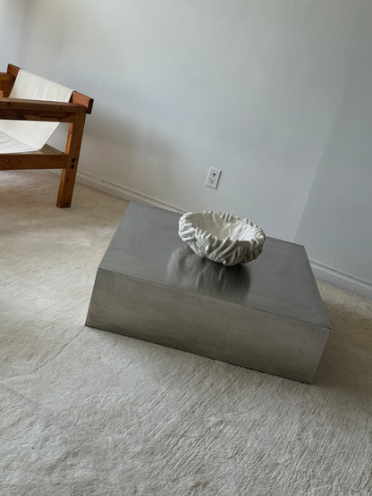 STEEL PLINTH COFFEE TABLE