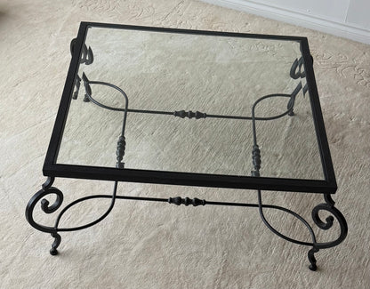 Art Nouveau Wrought Iron Coffee Table