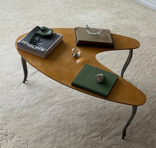 MCM Boomerang Plywood  Coffee Table