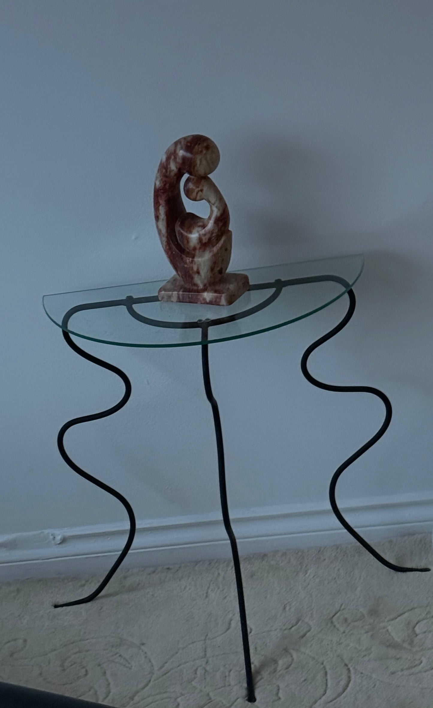1990s Wavy Iron Table