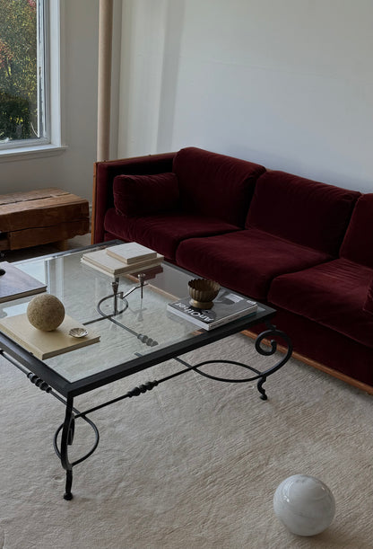 Art Nouveau Wrought Iron Coffee Table