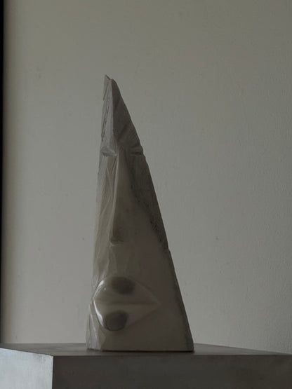 MARBLE  Moai statue signed "Piccini.Cris