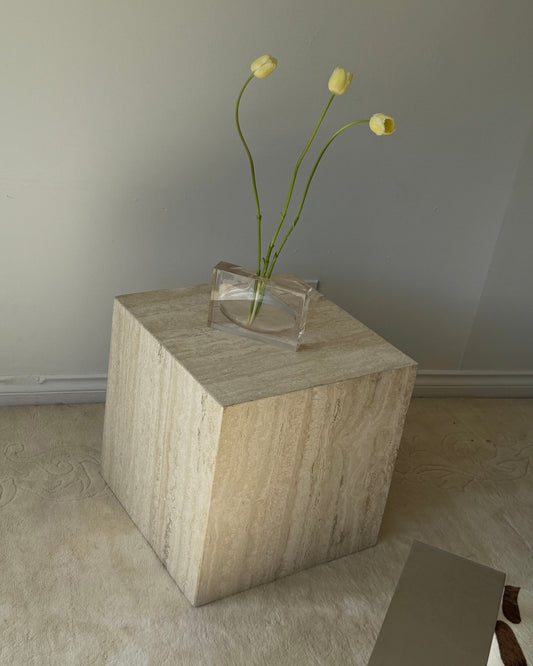 MCM TRAVERTINE CUBE