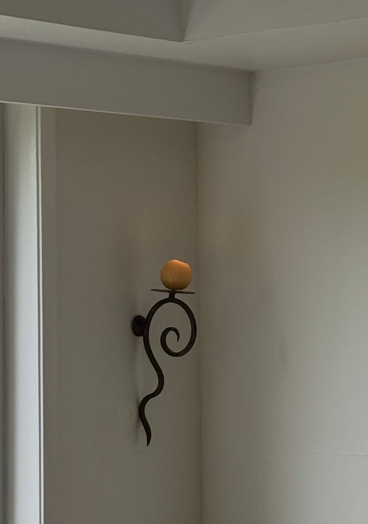 Vintage IRON  Candle Sconce