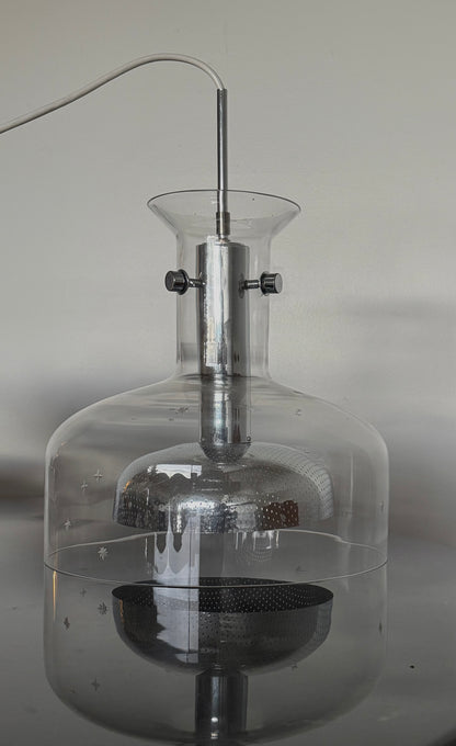 1970s Crystal' pendant light by Anders Pehrson for Atelje Lyktan