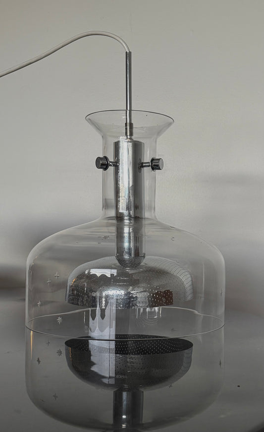 1970s Crystal' pendant light by Anders Pehrson for Atelje Lyktan