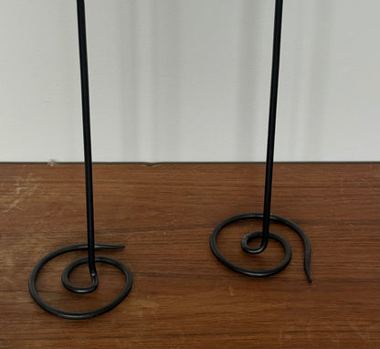 Vintage IRON candleholders