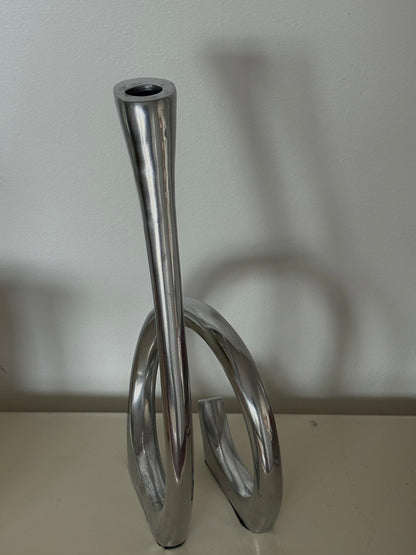 Vintage Spiral Aluminum Candleholder
