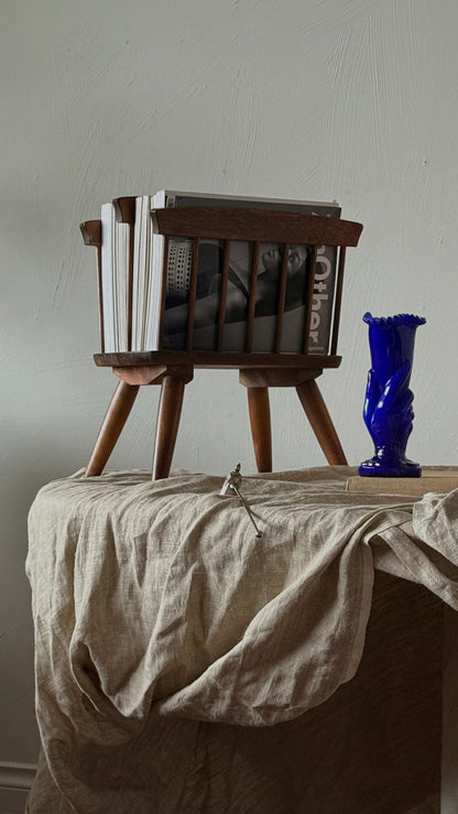 VINTAGE Spindle Style  Wooden Magazine Holder
