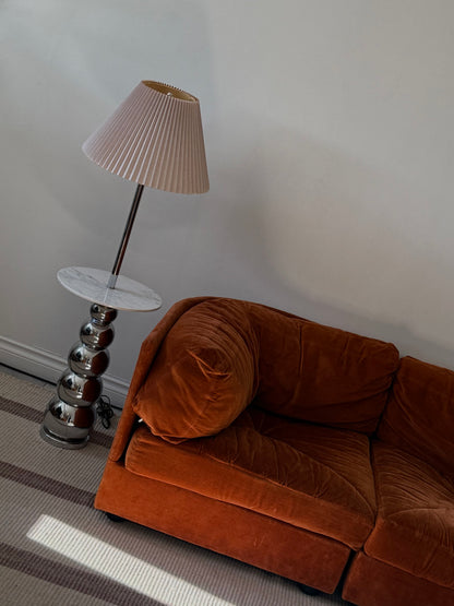 GEORGE Kovacs Chrome & Marble Floor Lamp