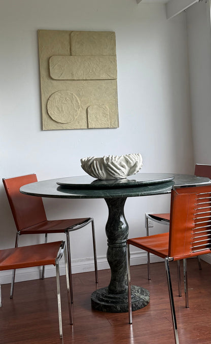 1980s VERDE ALPI MARBLE TABLE