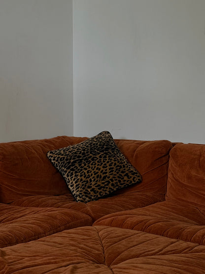 Vintage Leopard Print Cushion