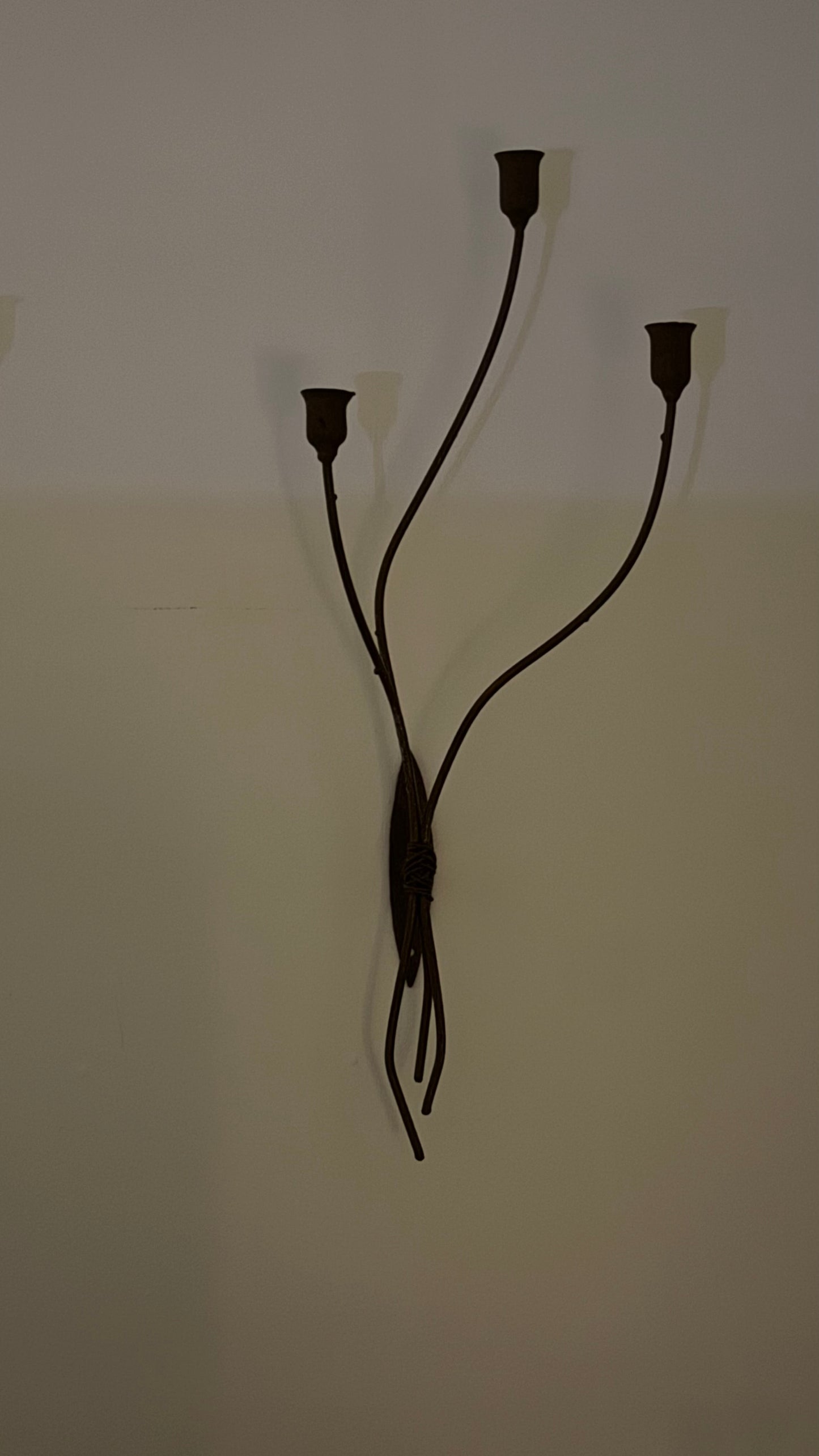 Vintage IRON Candle Sconces