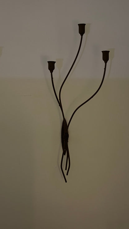 Vintage IRON Candle Sconces