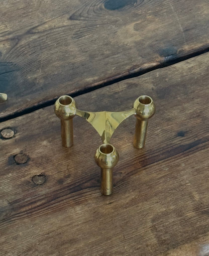 MCM STOFF NAGEL BRASS CANDLERHOLDERS