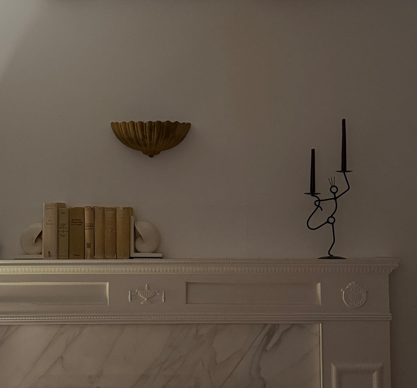 VINTAGE MODERNIST IRON candle holder