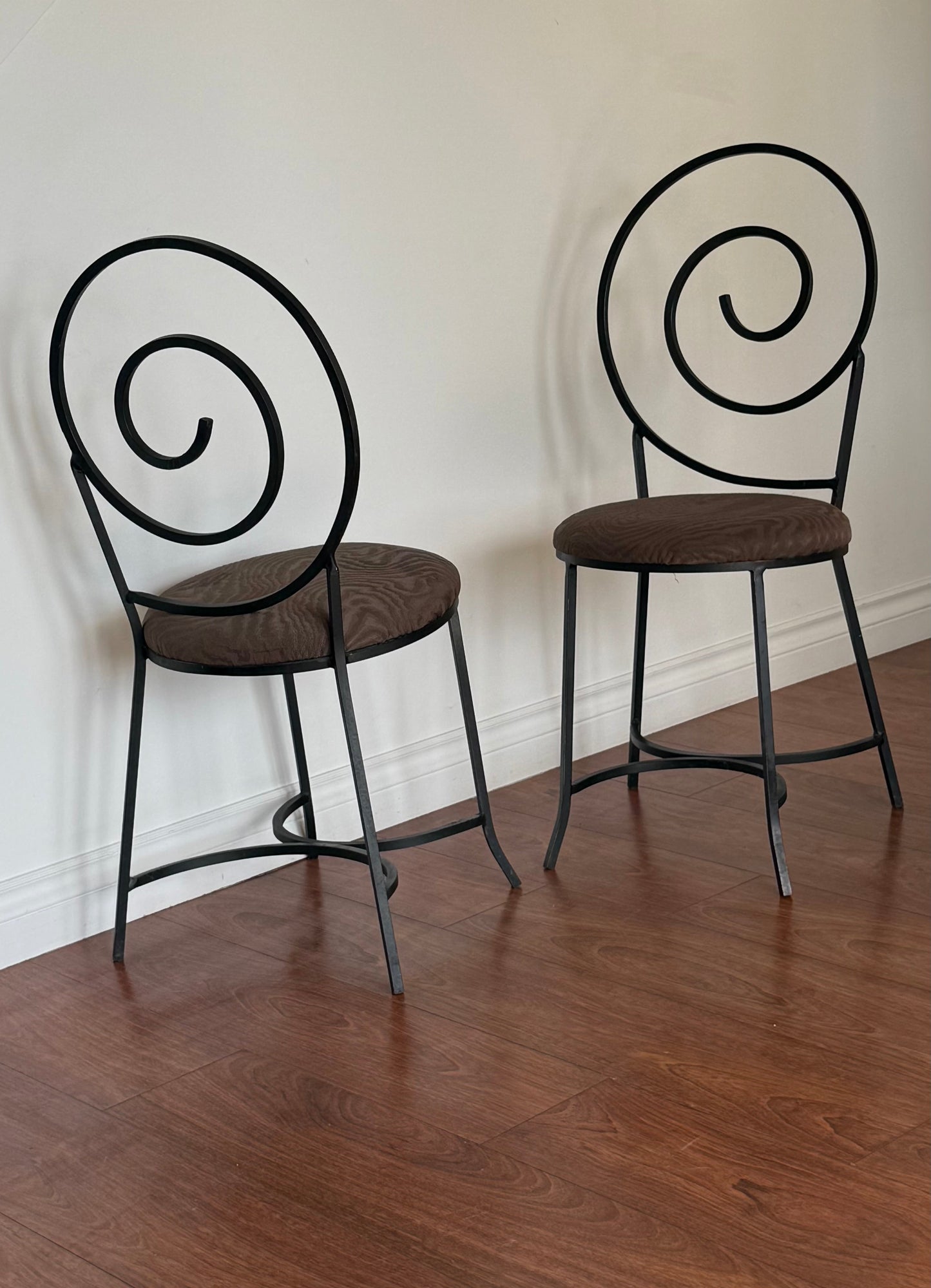 Post Modern Metal Spiral Chairs