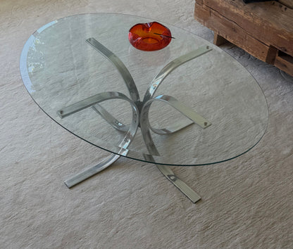 1960s CRACKLED GLASS ASHTRAY