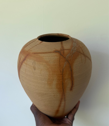 1980s Japanese Studio Pottery Decorative Vase