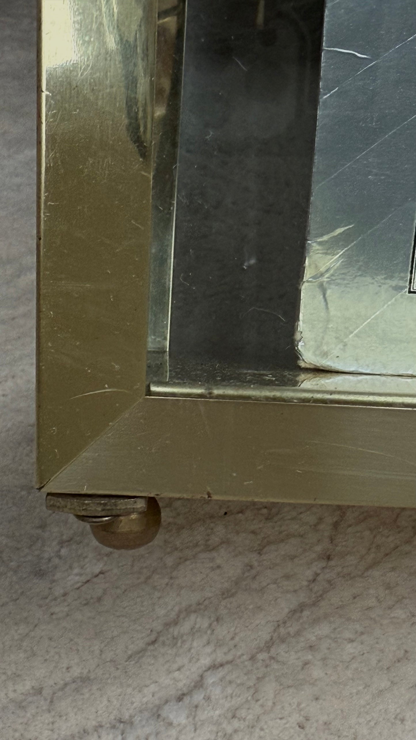 MCM Brass and Glass Magazine Holder