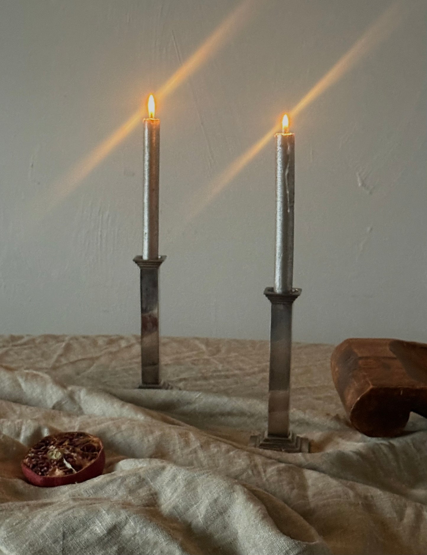 VINTAGE Silver-plated Candleholders