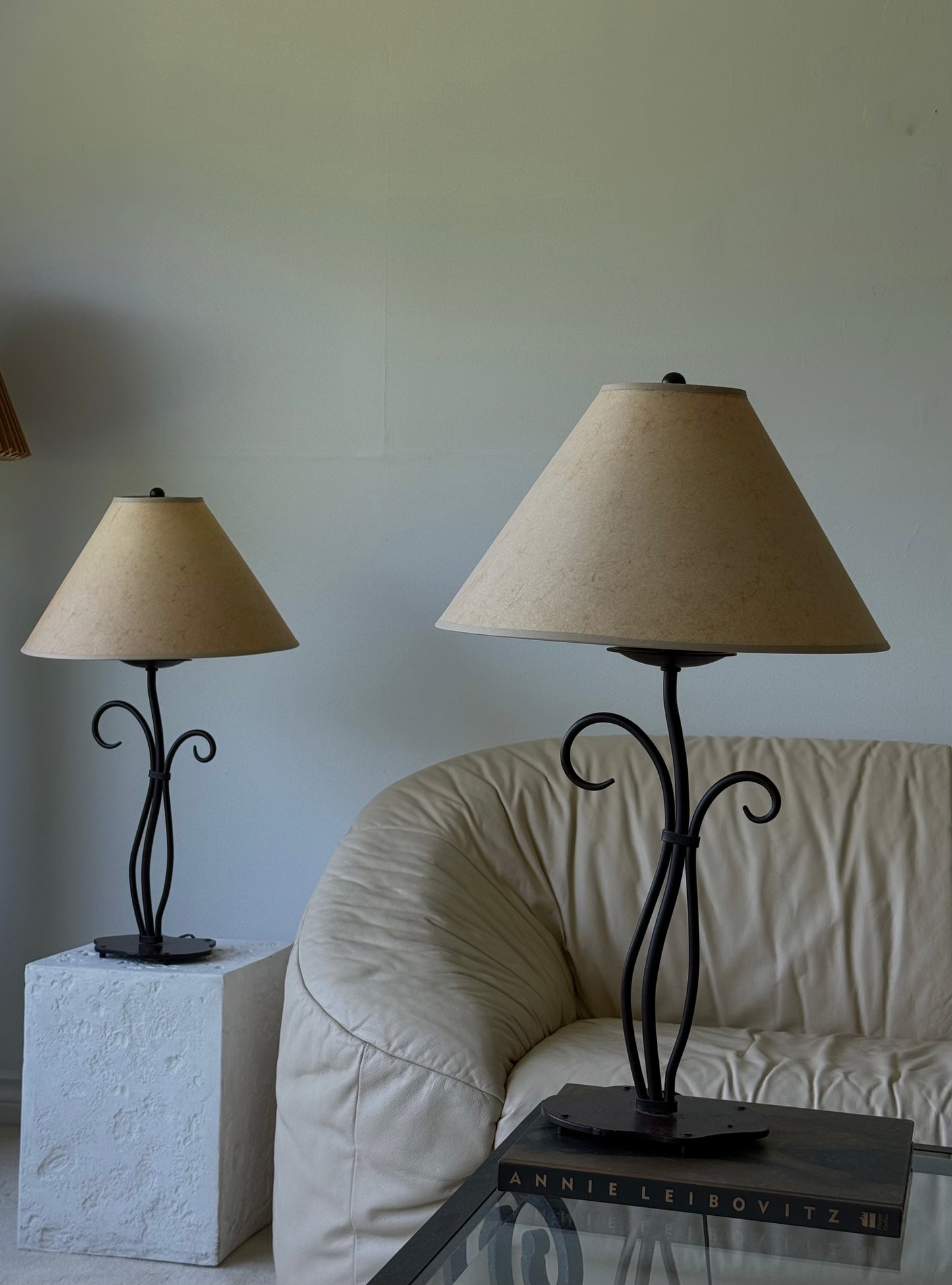 1990s IRON table lamps