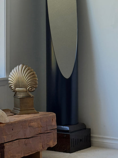 Vintage Solid Brass Clam Shell Lamp