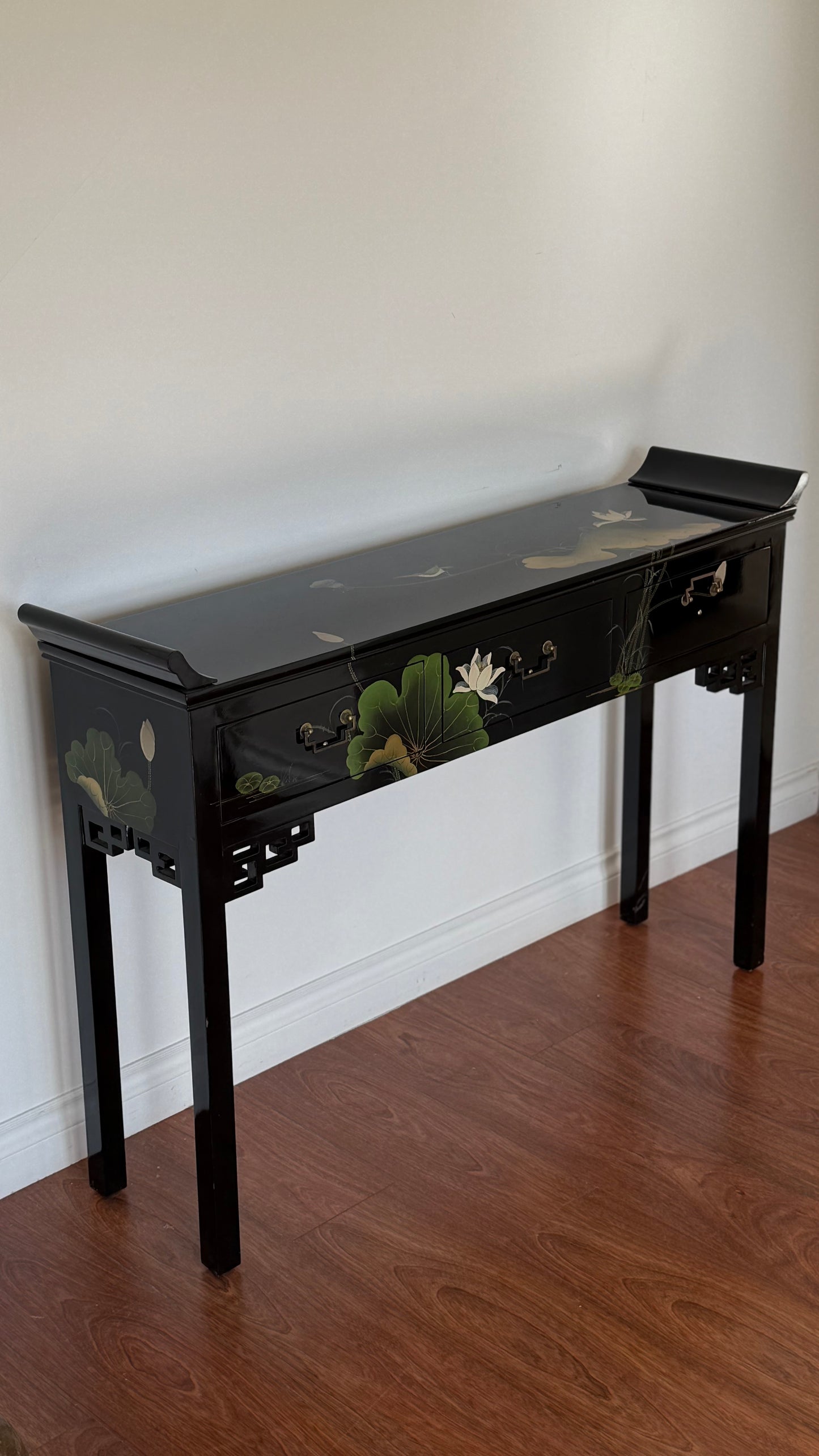 ca. 1970s CHINOISERIE STYLE CONSOLE TABLE