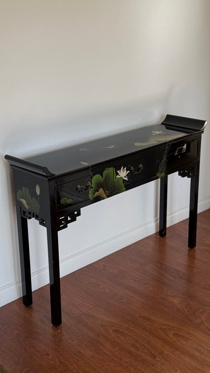ca. 1970s CHINOISERIE STYLE CONSOLE TABLE