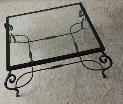 Art Nouveau Wrought Iron Coffee Table