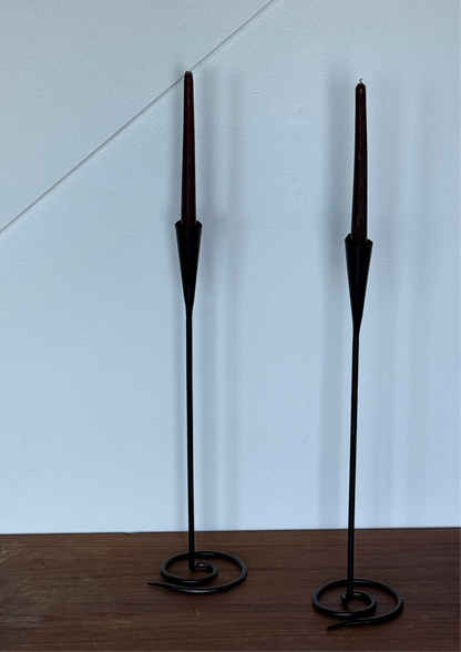 Vintage IRON candleholders