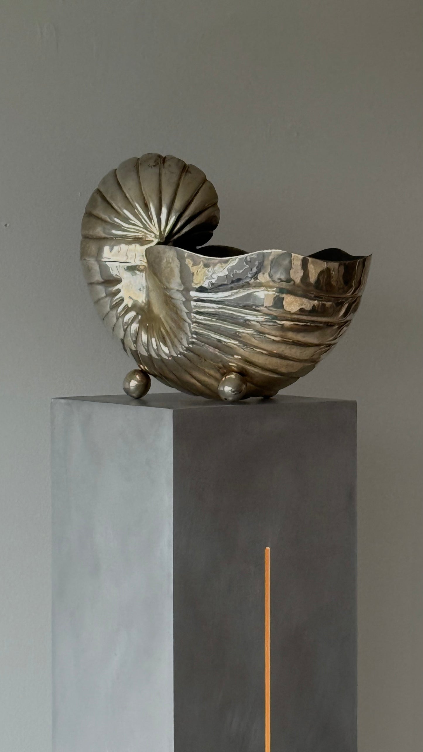 Vintage Silver  Plated  Nautilus Wine  Bucket