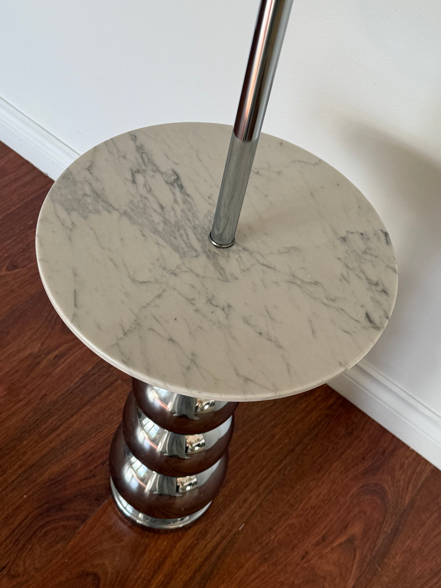 GEORGE Kovacs Chrome & Marble Floor Lamp