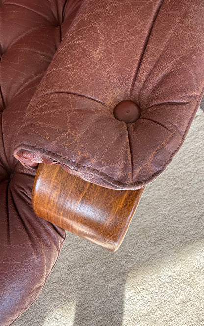 MCM Lounger and Ottoman