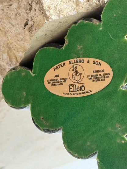 VINTAGE Cylindrical Marble Bookends