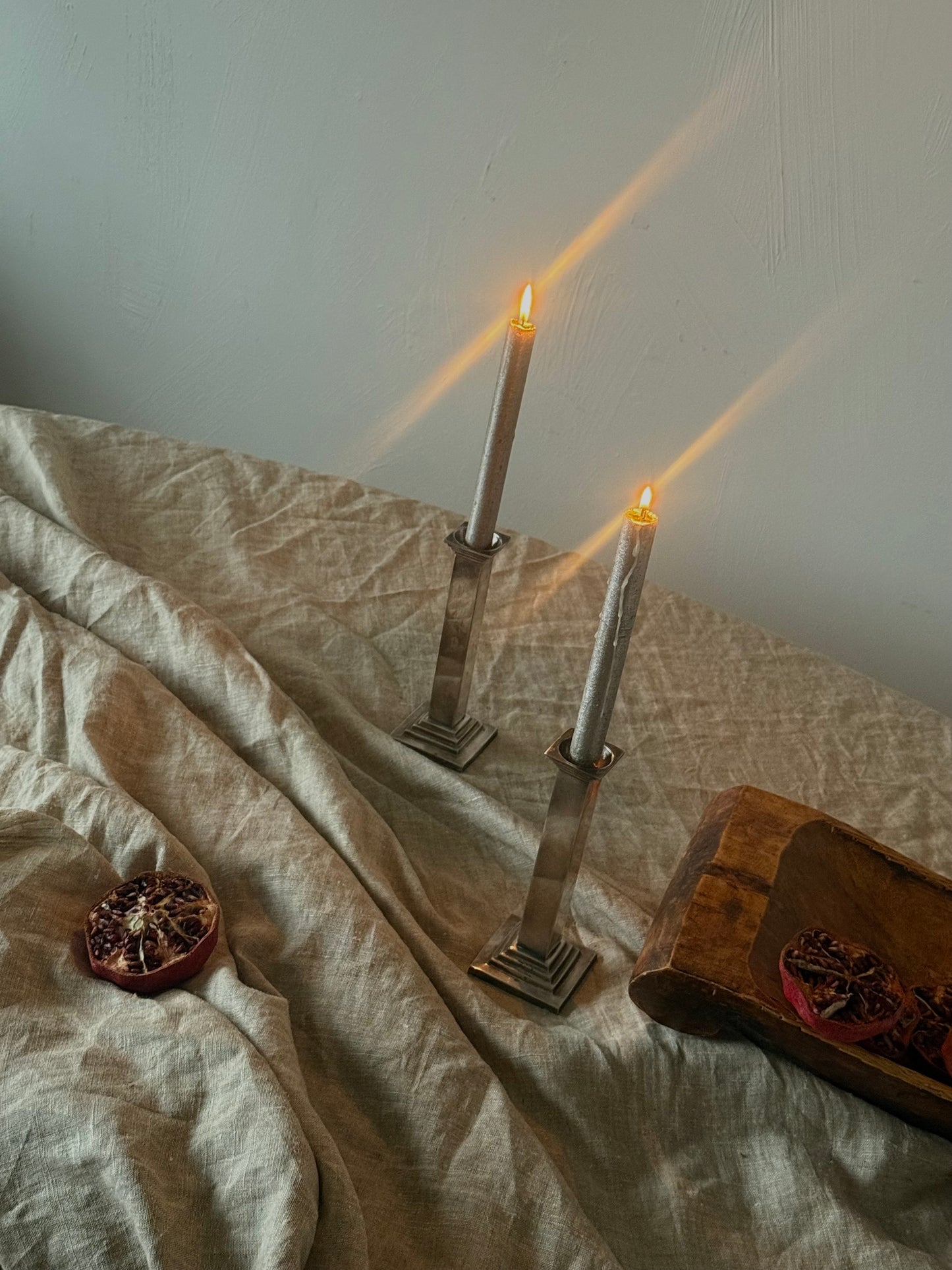 VINTAGE Silver-plated Candleholders