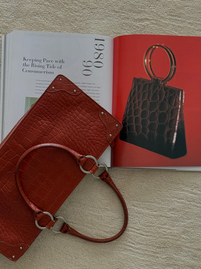 Vintage Embossed Leather  Purse