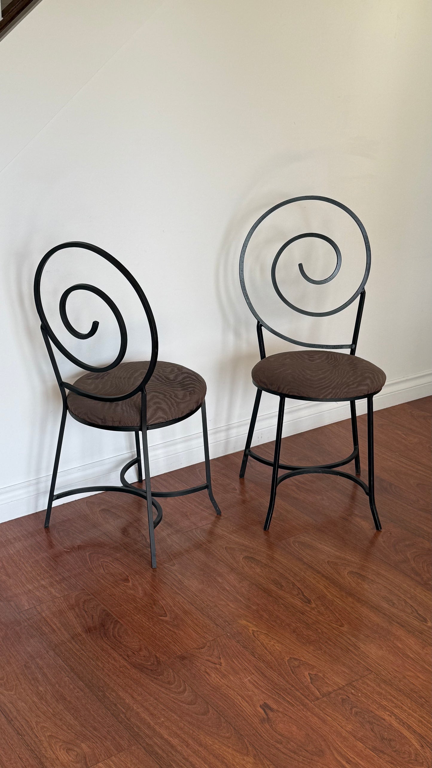 Post Modern Metal Spiral Chairs