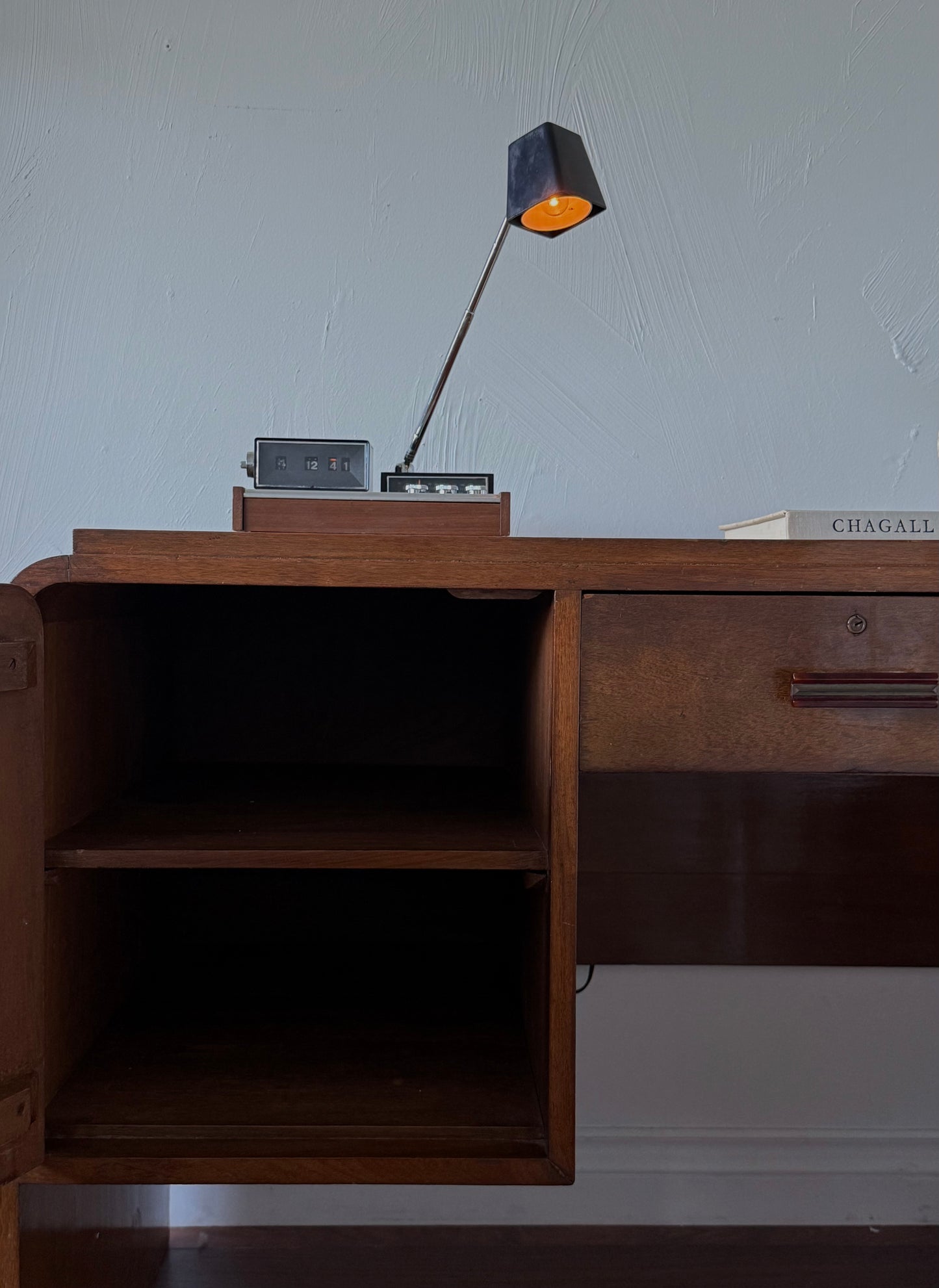 ART DECO WOOD DESK