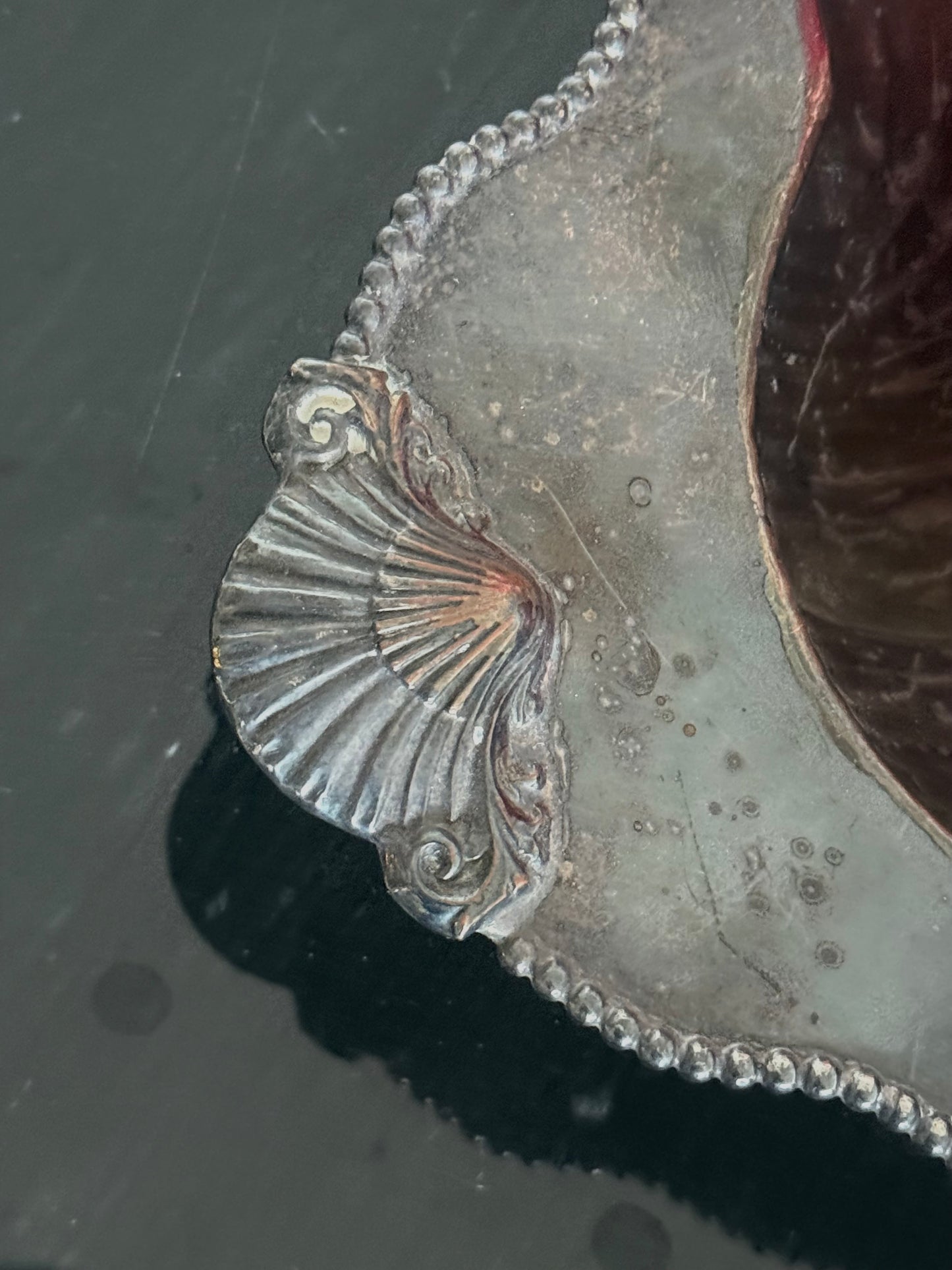 Vintage Silver Plated Clam Shell  Dish