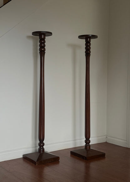 ANTIQUE WOOD PEDESTALS