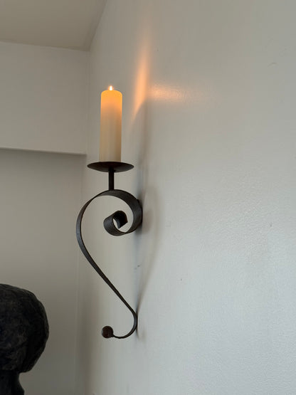 Post Mod Metal Wall Sconce Candle Holders