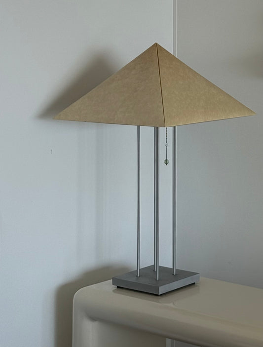 1990s Metal & Paper Lamp