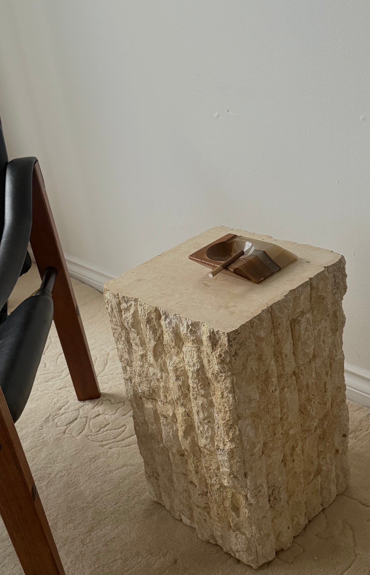 VINTAGE ONYX ASHTRAY