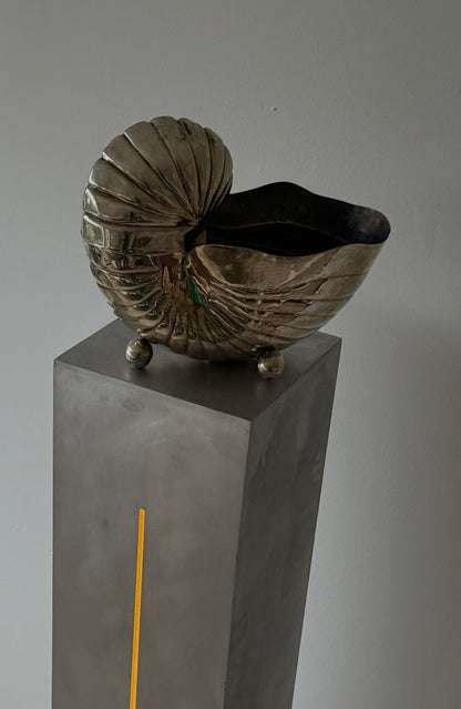 Vintage Silver  Plated  Nautilus Wine  Bucket